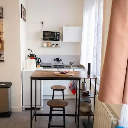 Apartament T1bis Wifi 25m2 Lumineux Elegant, Centre Roubaix